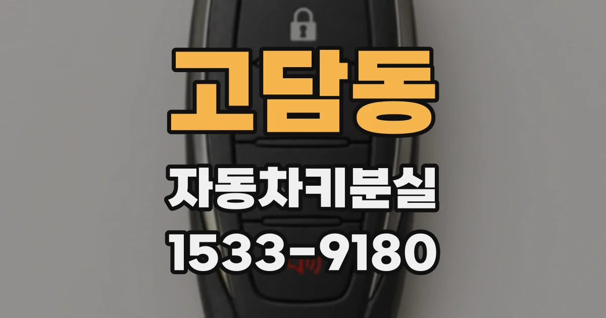 고담동 자동차키분실