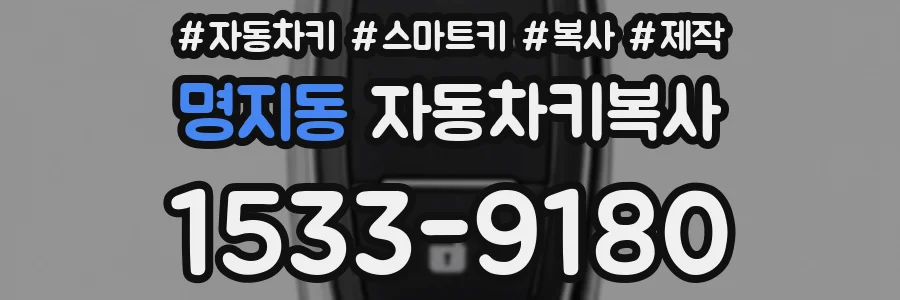 명지동 자동차키복사
