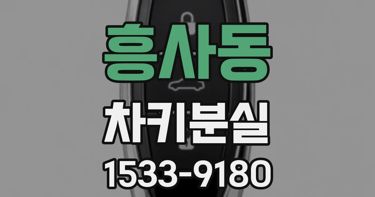 흥사동 차키분실