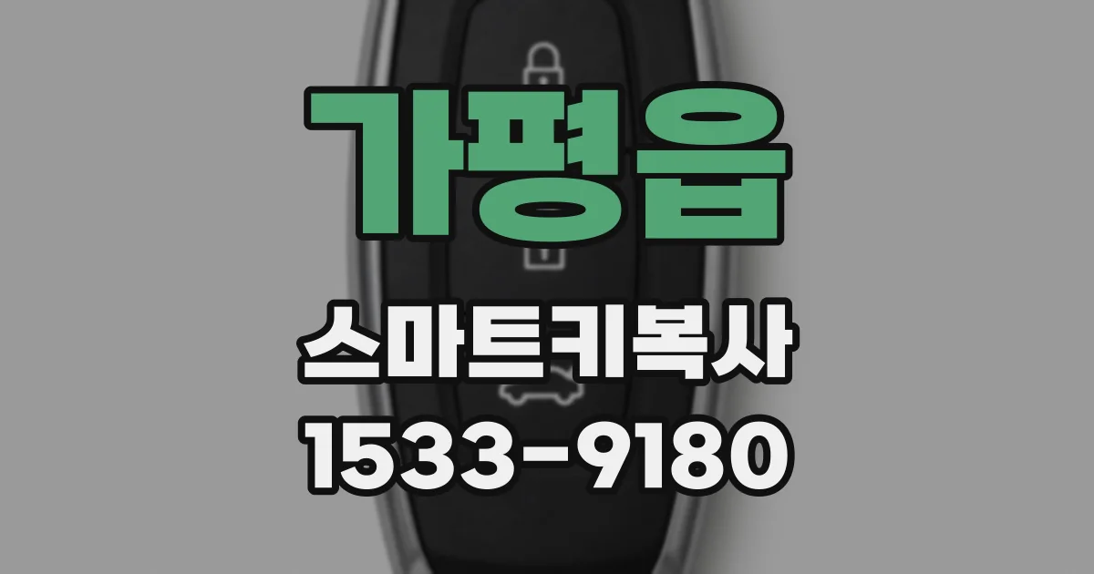 가평읍 스마트키복사