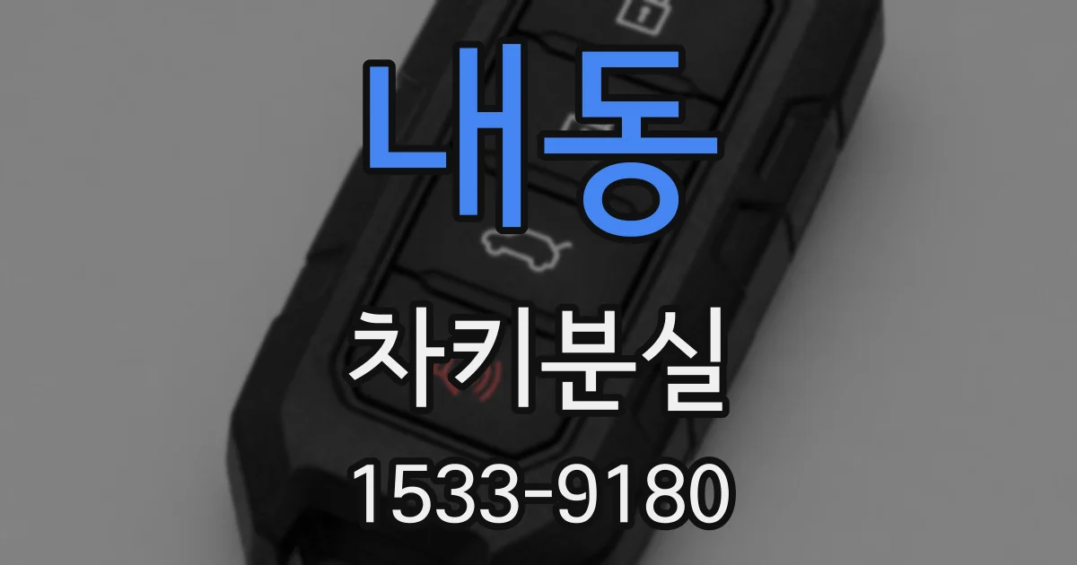 내동 차키분실