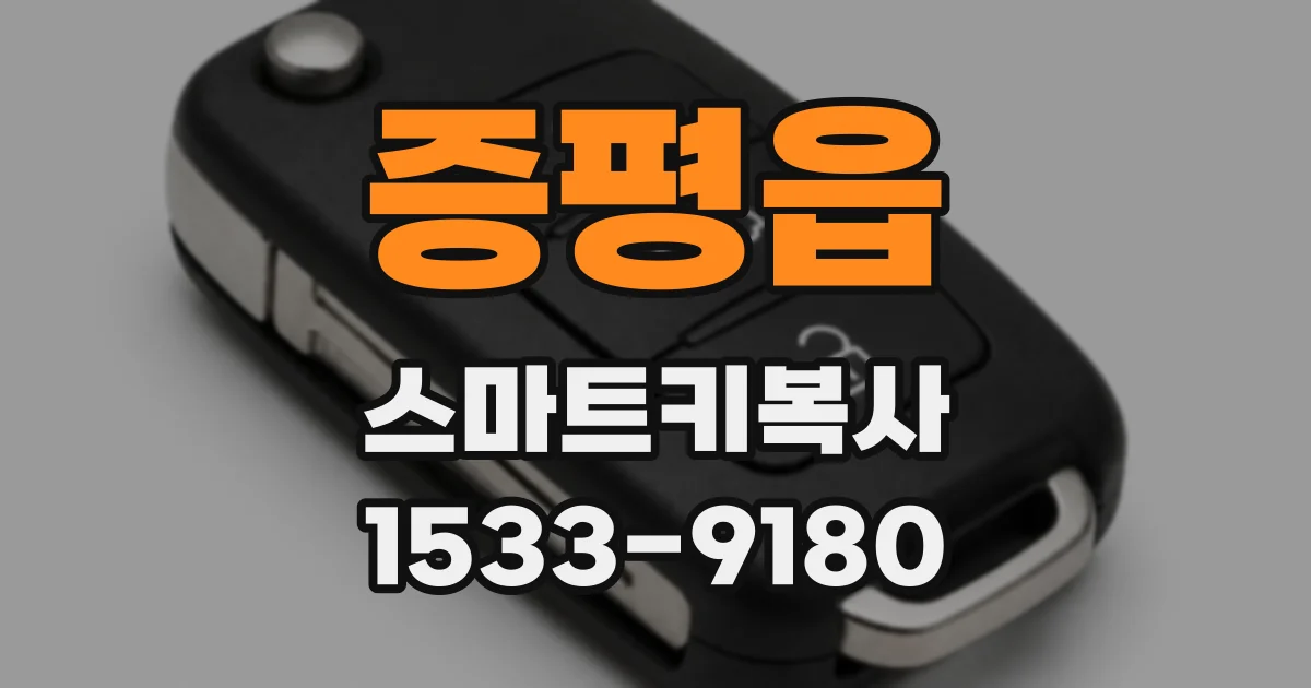 증평읍 스마트키복사