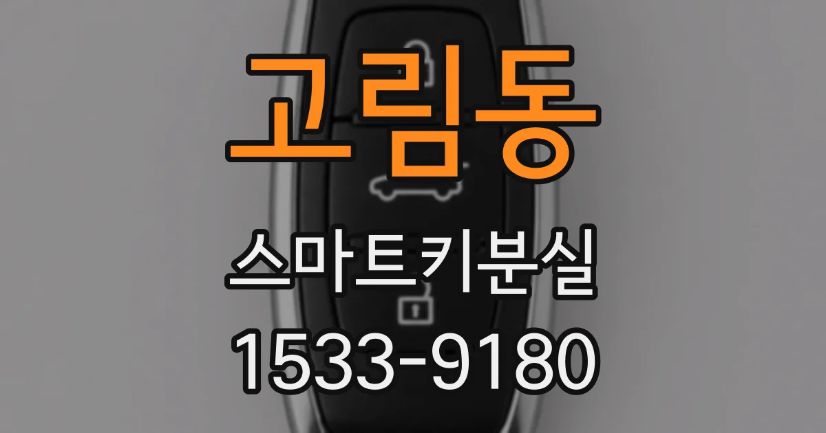 고림동 스마트키분실