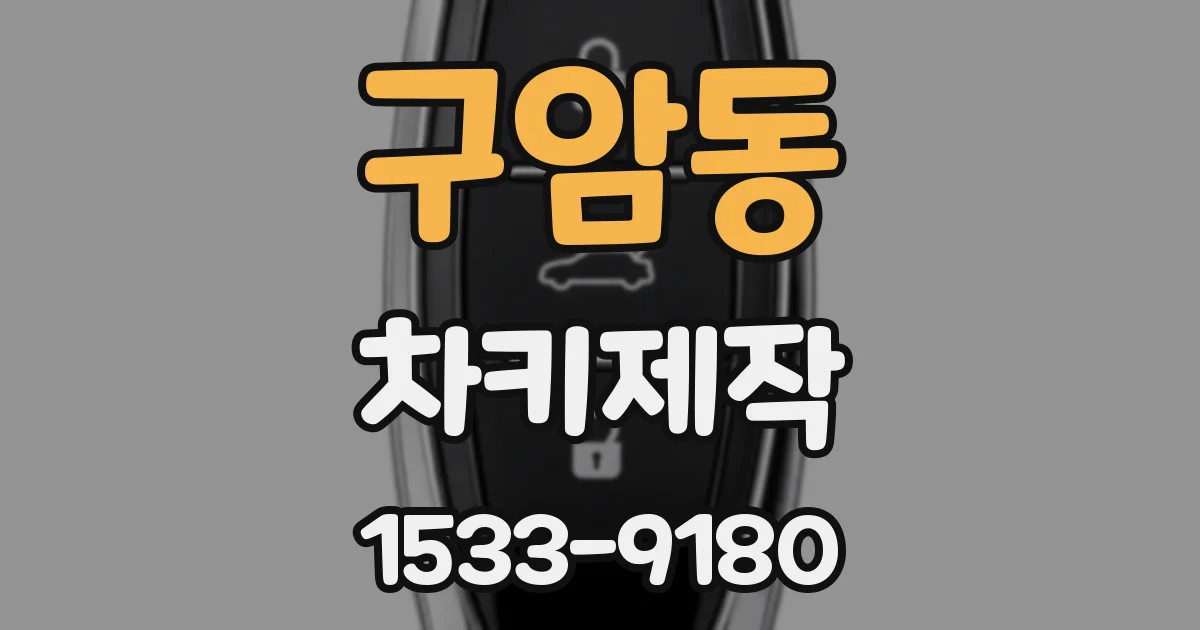 구암동 차키제작