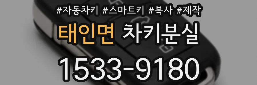 태인면 차키분실