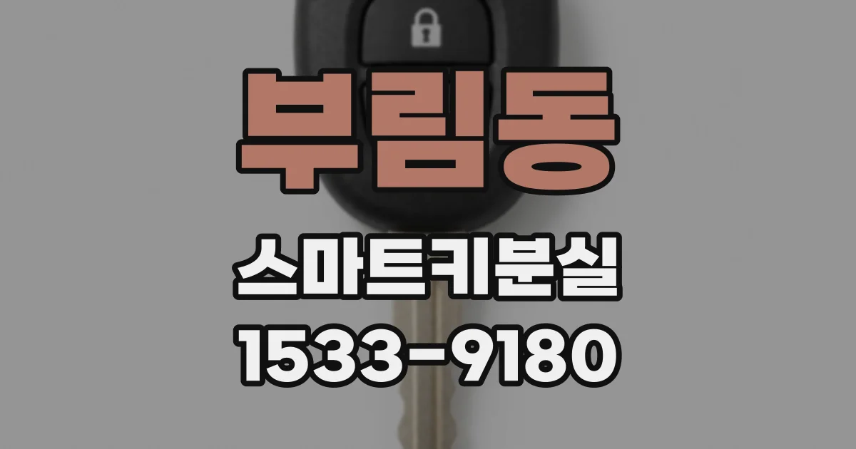 부림동 스마트키분실