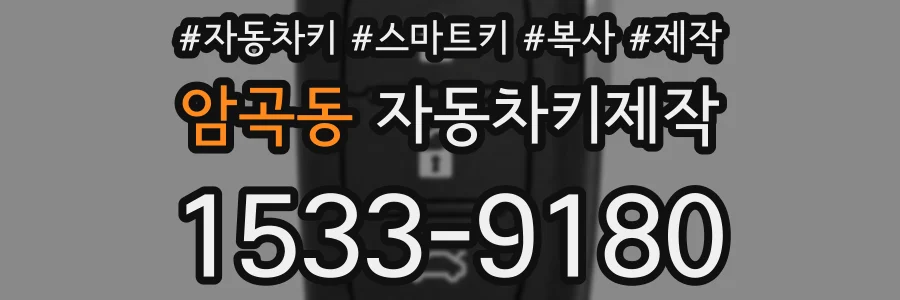 암곡동 자동차키제작