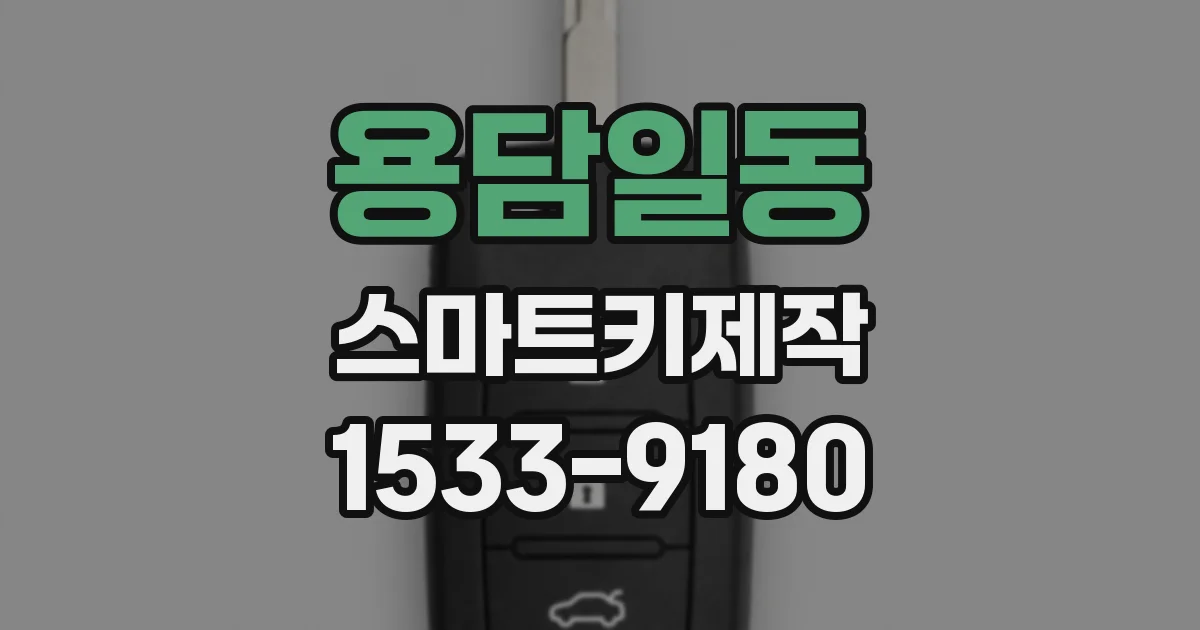 용담일동 스마트키제작