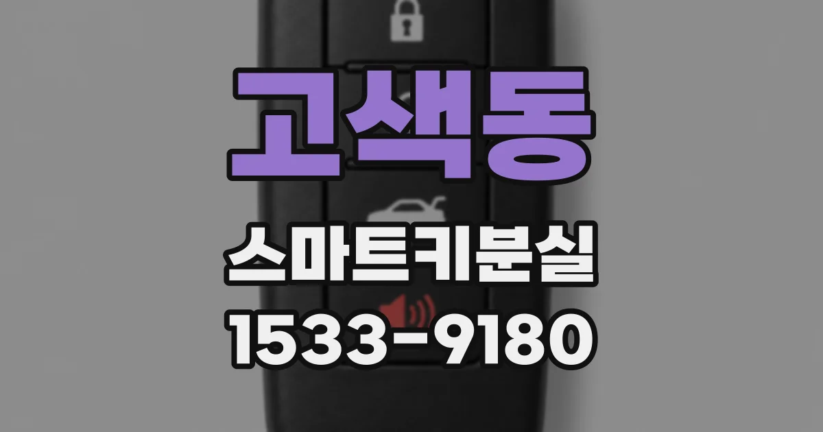 고색동 스마트키분실