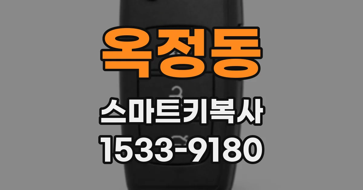 옥정동 스마트키복사