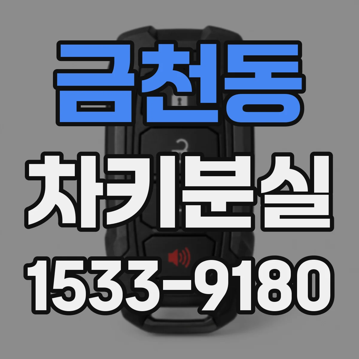 금천동 차키분실