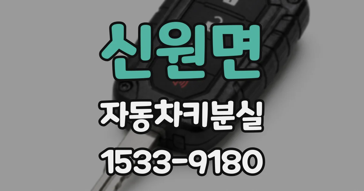 신원면 자동차키분실