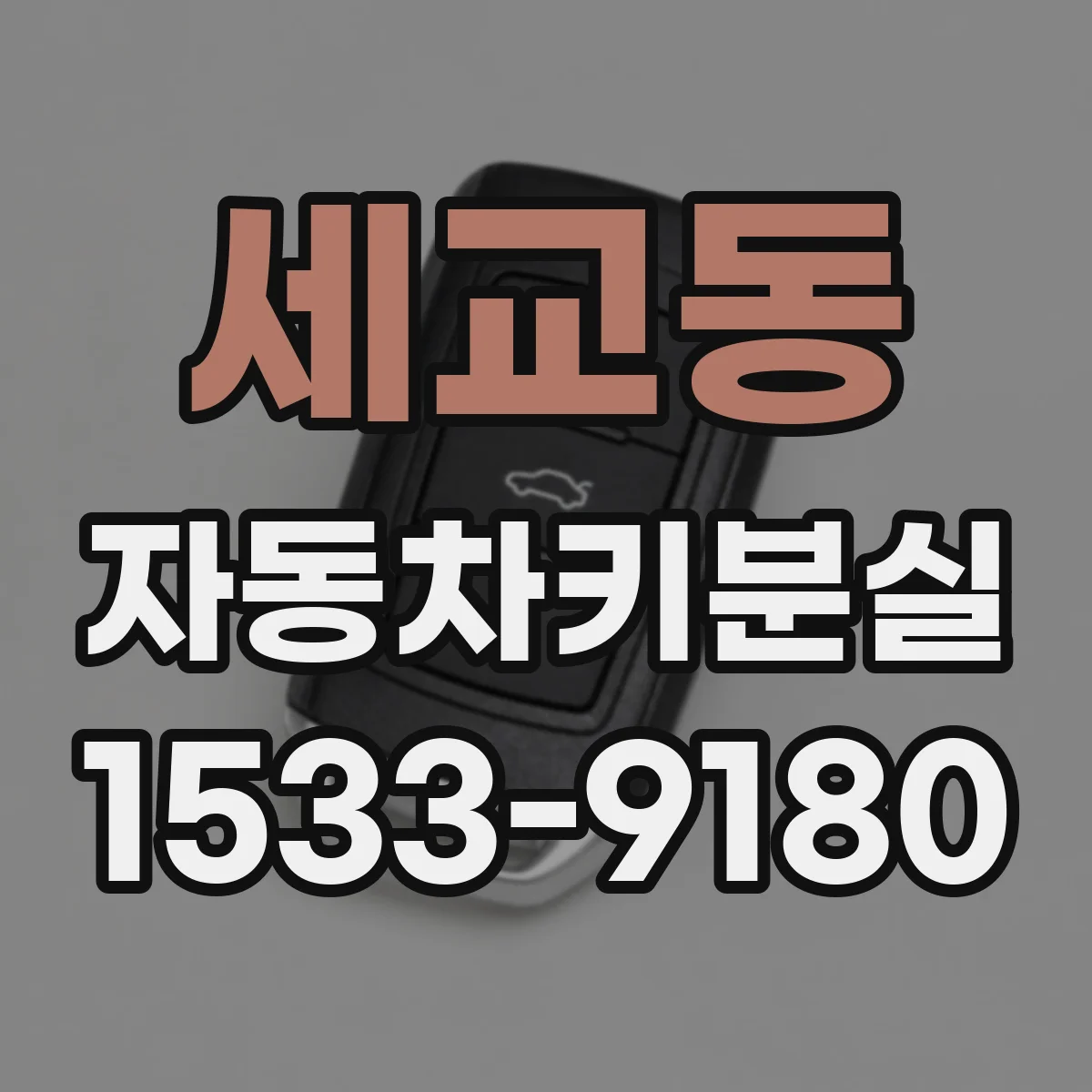 세교동 자동차키분실