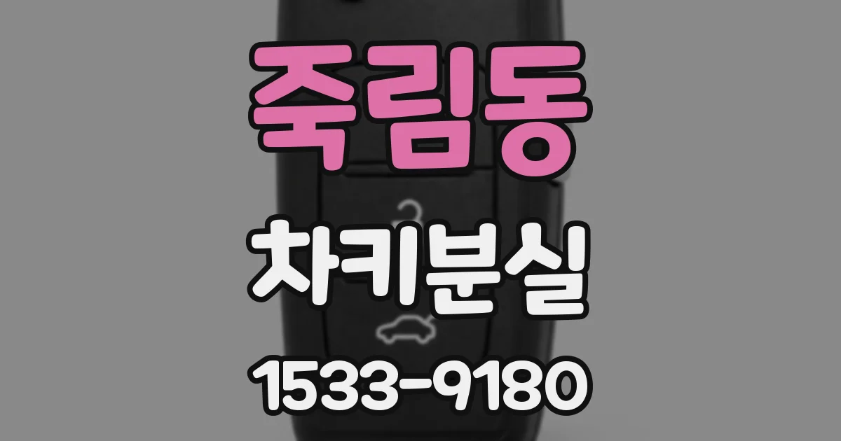 죽림동 차키분실