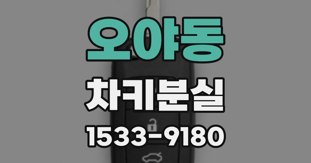 오야동 차키분실