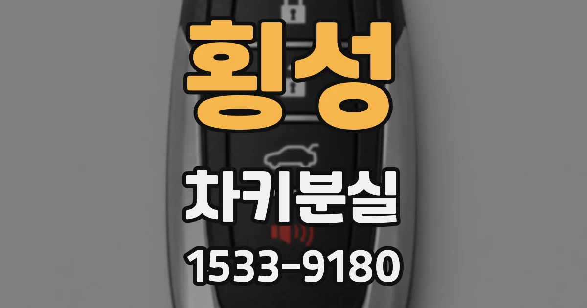 횡성 차키분실
