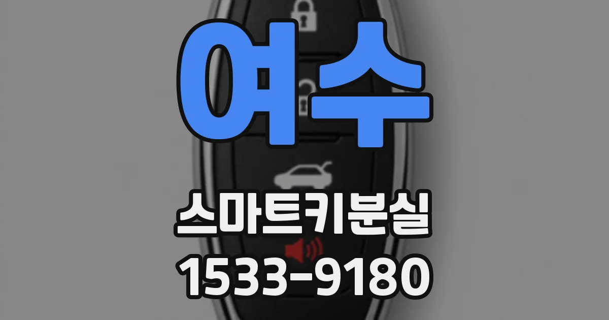 여수 스마트키분실