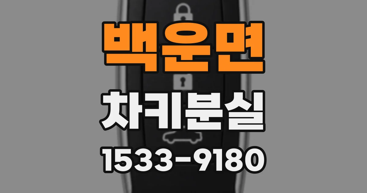 백운면 차키분실