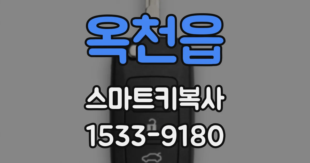 옥천읍 스마트키복사