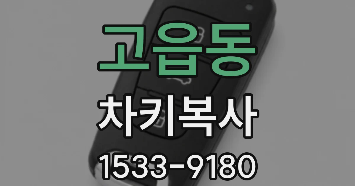 고읍동 차키복사
