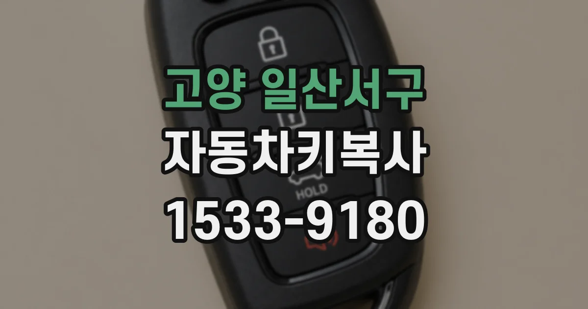 고양 일산서구 자동차키복사