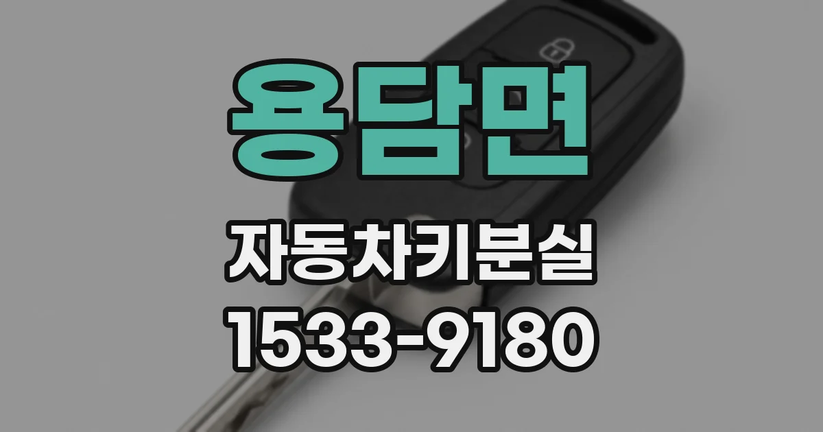용담면 자동차키분실