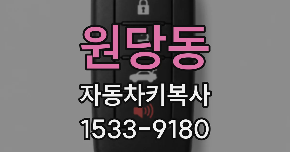 원당동 자동차키복사