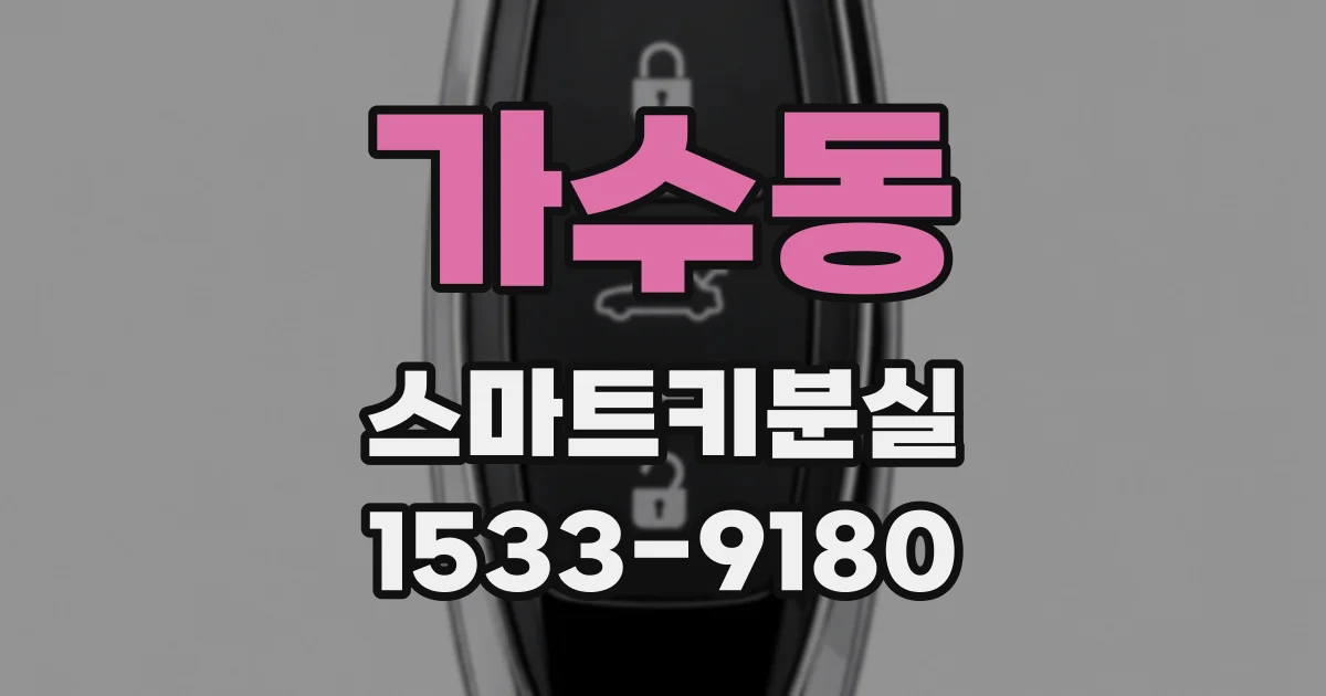 가수동 스마트키분실