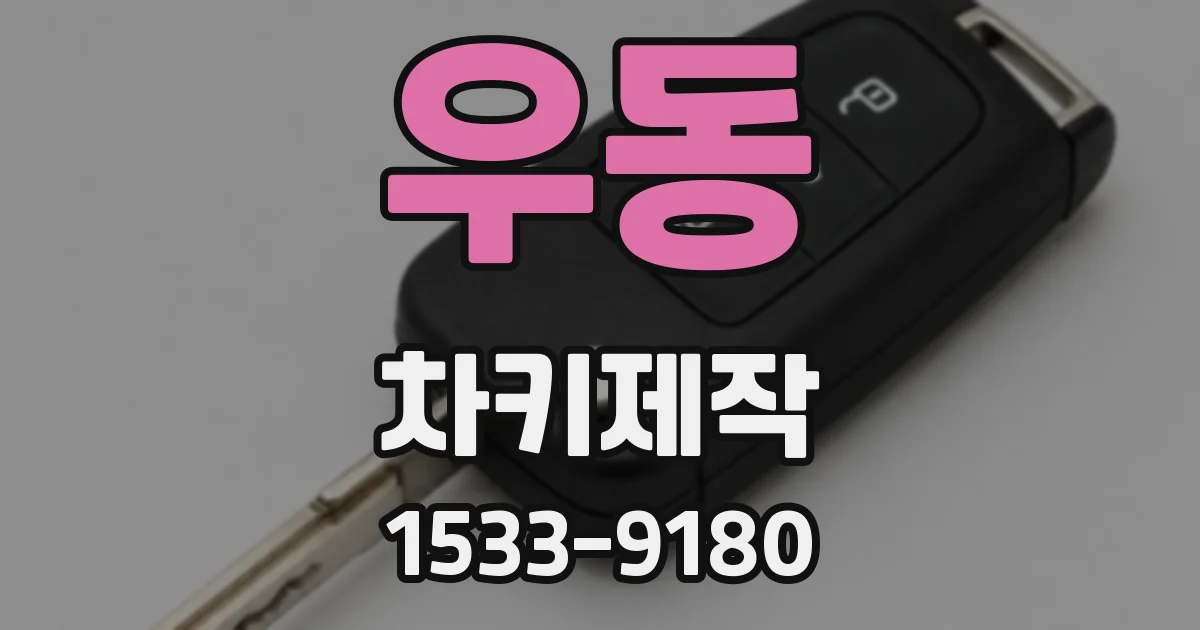 우동 차키제작