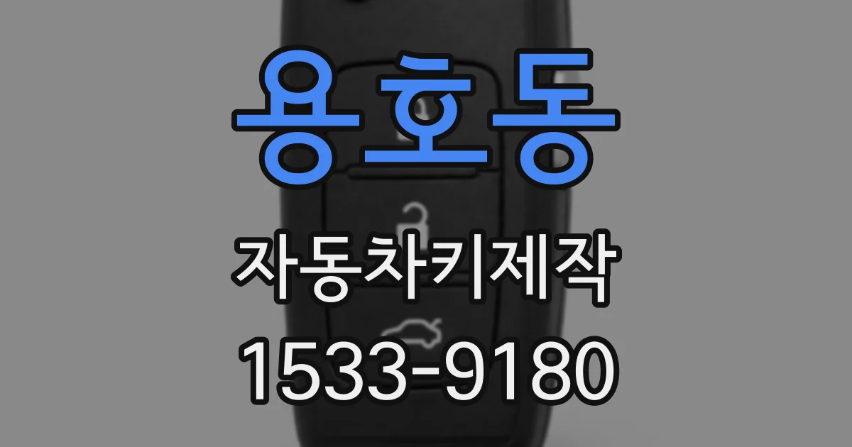 용호동 자동차키제작