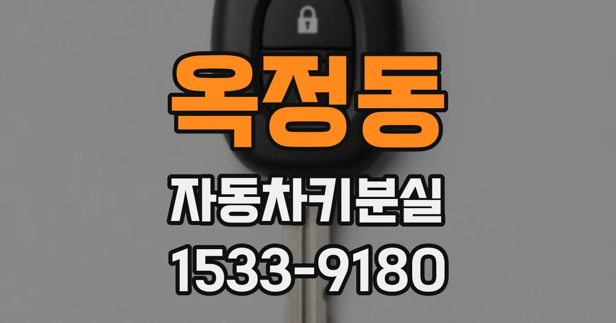 옥정동 자동차키분실