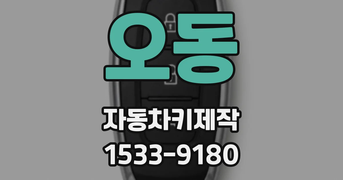 오동 자동차키제작