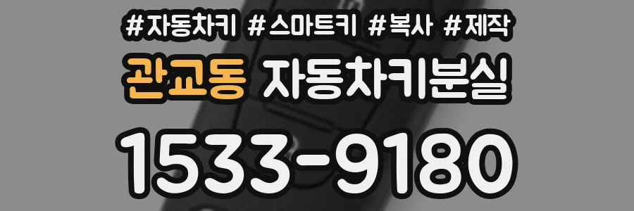 관교동 자동차키분실