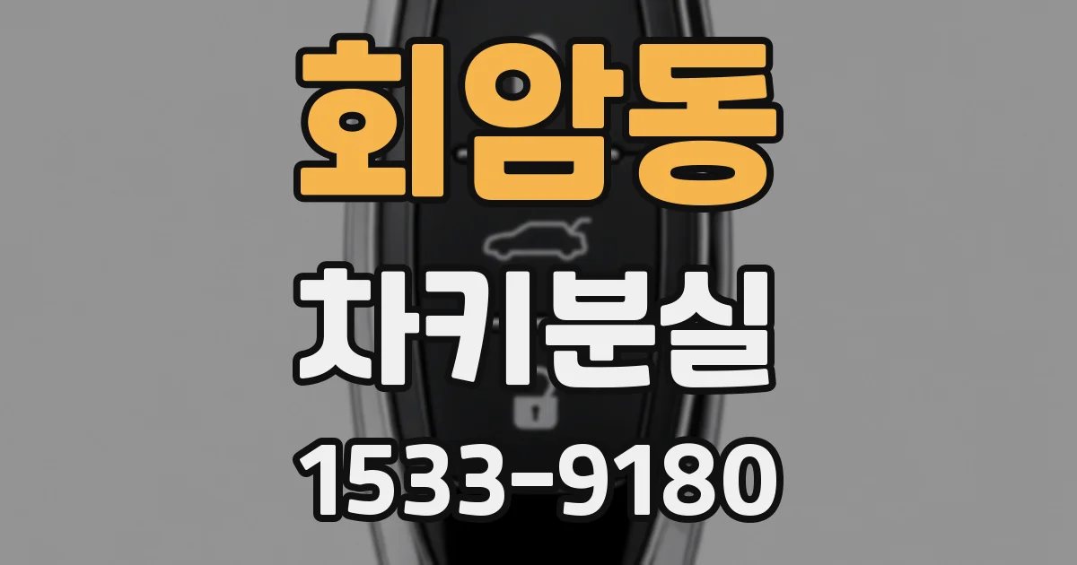 회암동 차키분실