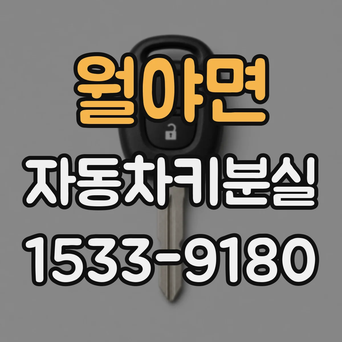 월야면 자동차키분실