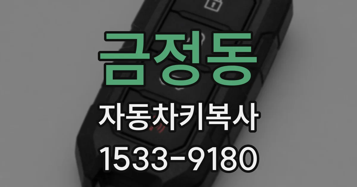 금정동 자동차키복사