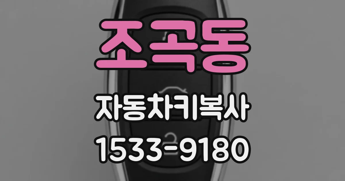 조곡동 자동차키복사