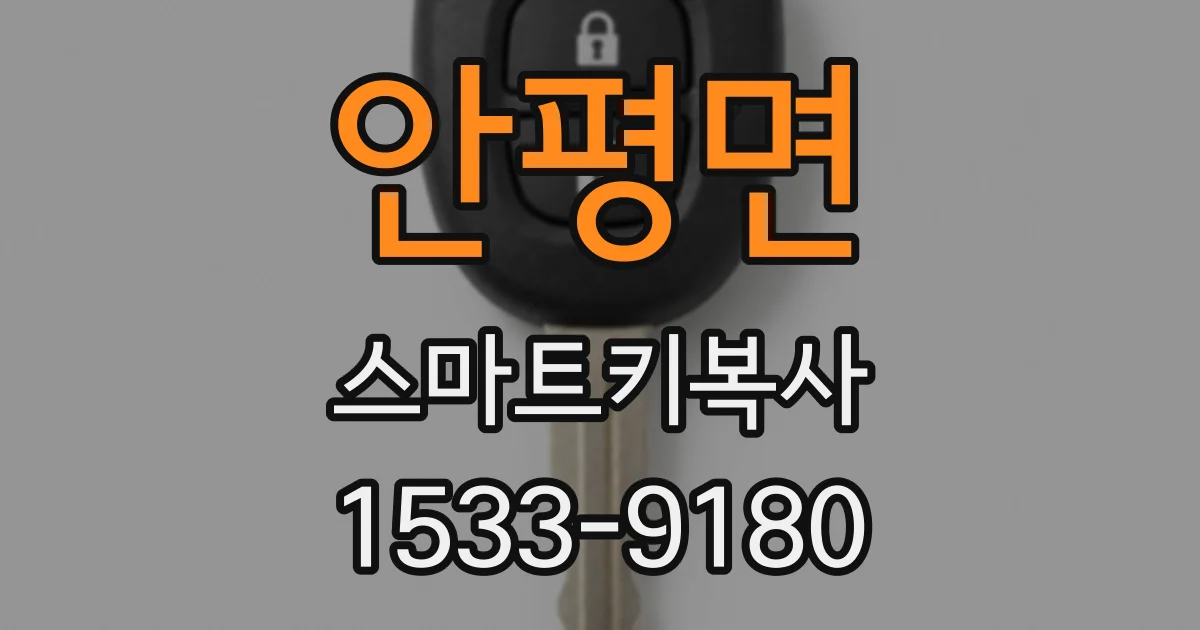 안평면 스마트키복사