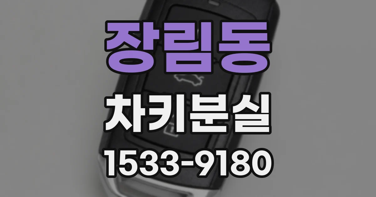 장림동 차키분실