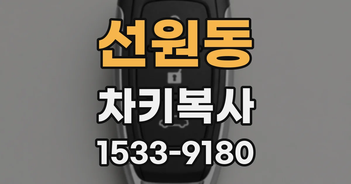 선원동 차키복사