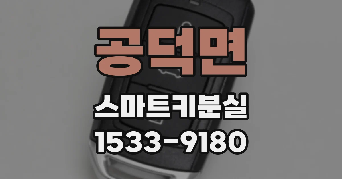 공덕면 스마트키분실