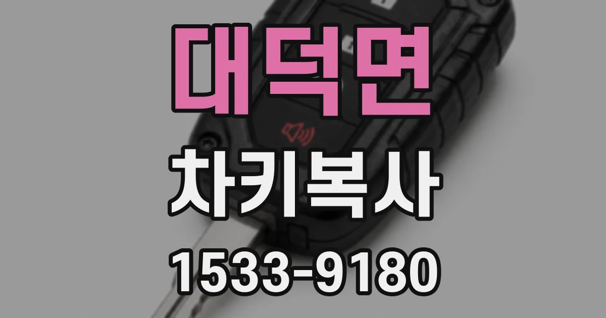 대덕면 차키복사