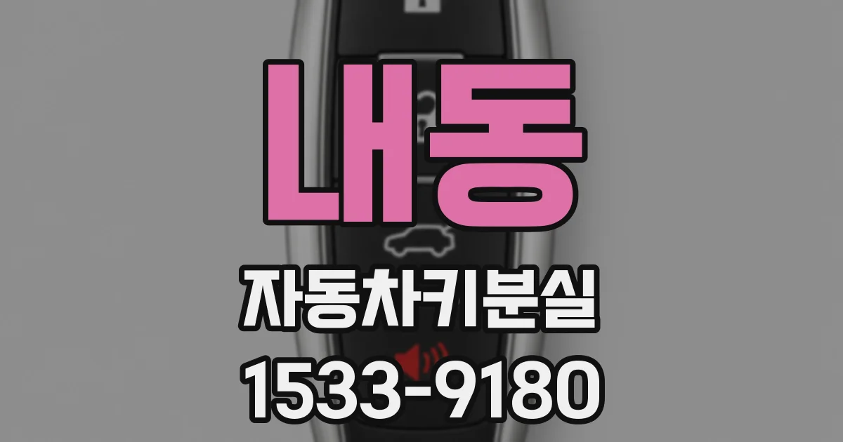 내동 자동차키분실