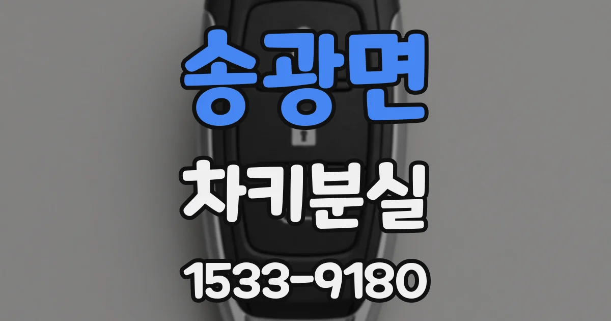 송광면 차키분실