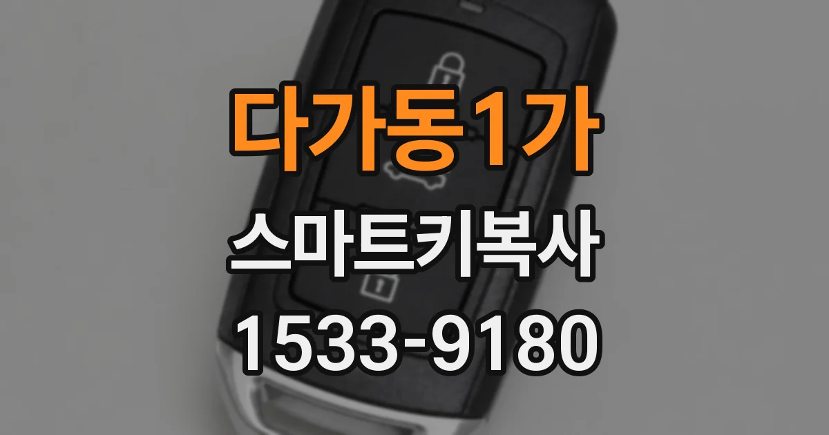 다가동1가 스마트키복사