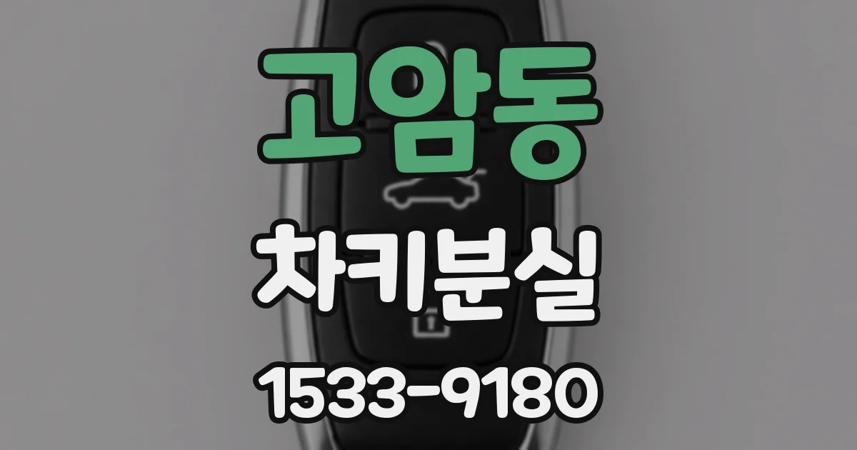 고암동 차키분실
