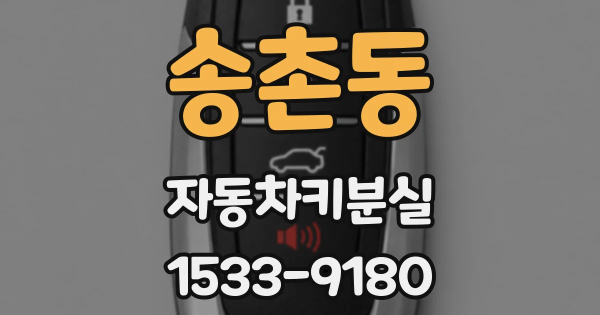 송촌동 자동차키분실