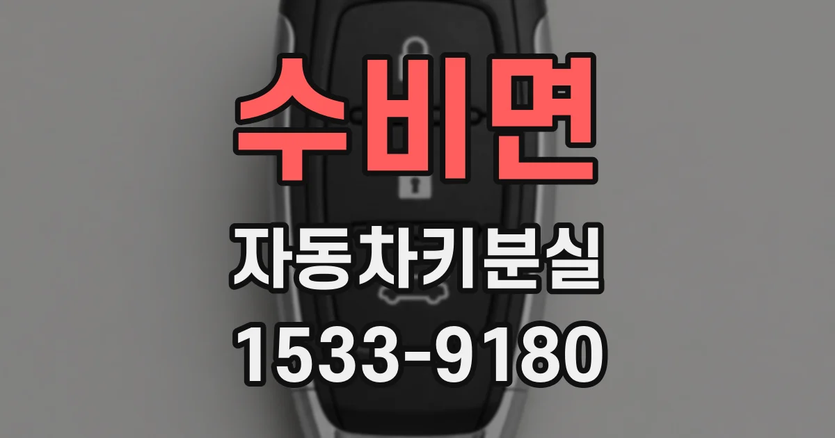 수비면 자동차키분실