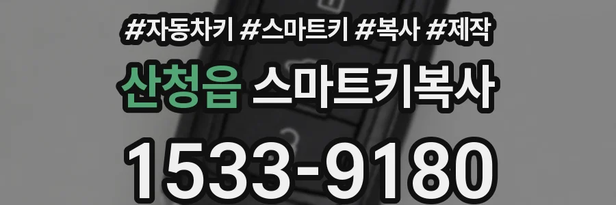산청읍 스마트키복사