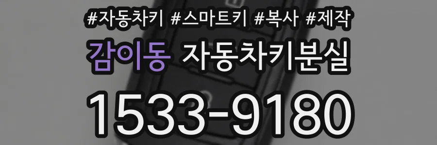 감이동 자동차키분실